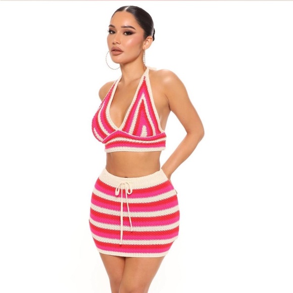 Crochet Mini Skirt Set - Picture 2 of 4